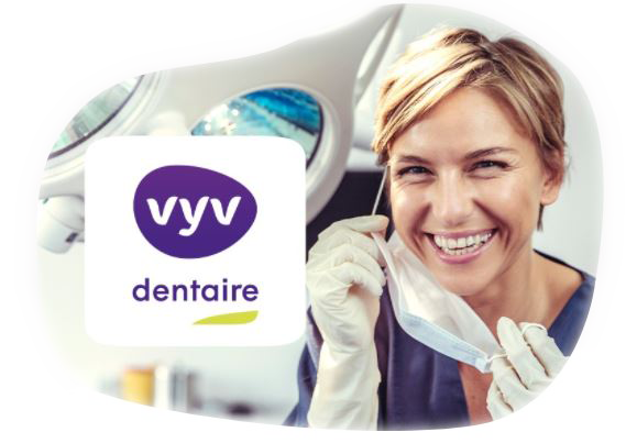 dentiste avec le logo VYV Dentaire