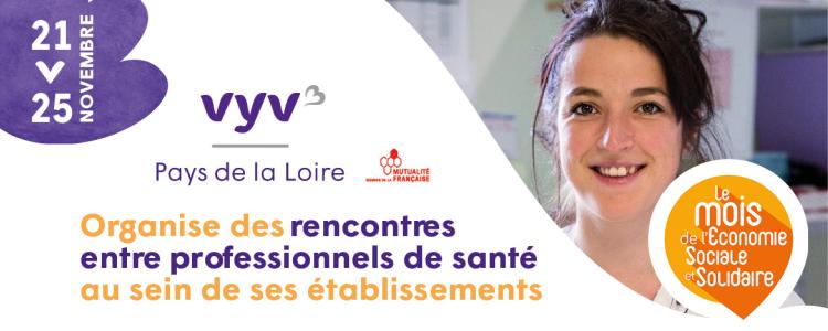 VYV3 Pays de la Loire organise des rencontres entre professionnels de santé du 21 au 25 novembre 2022